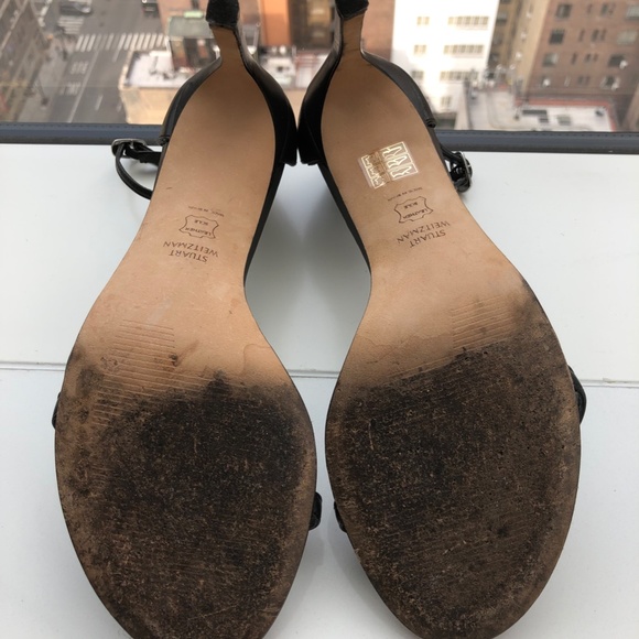 Stuart Weitzman black leather sandals in great condition - Picture 8 of 9